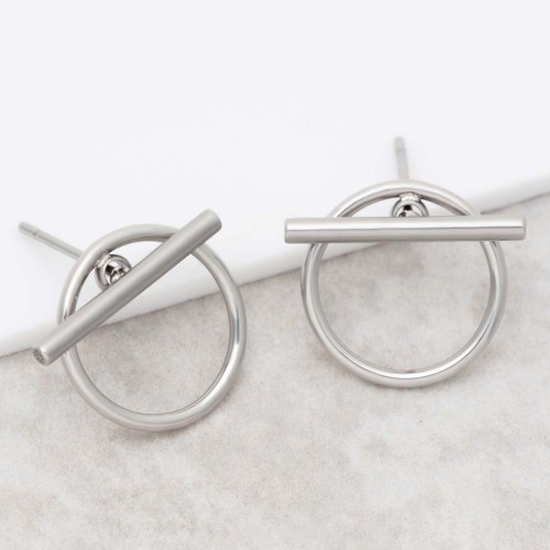 Boucles d'oreilles JUPITER Argent Acier inoxydable