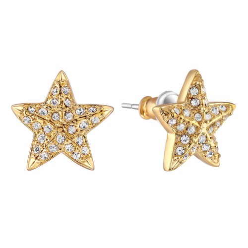 Boucles d'oreilles CELESTORA GOLD Doré Laiton doré à l'or fin Cristal