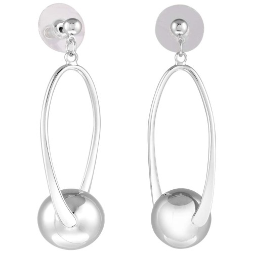 Boucles d'oreilles ODELIA SILVER Argent Laiton argenté à l'argent fin