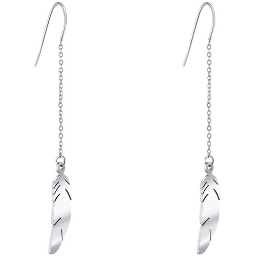 Boucles d'oreilles ANGEL Silver Argent Acier inoxydable