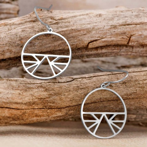 Boucles d'oreilles DIADO Silver Argent Acier inoxydable