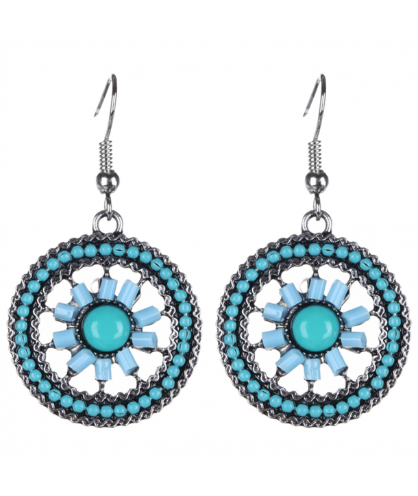 BOUCLES D'OREILLES - GORGENSA TURQUOISE