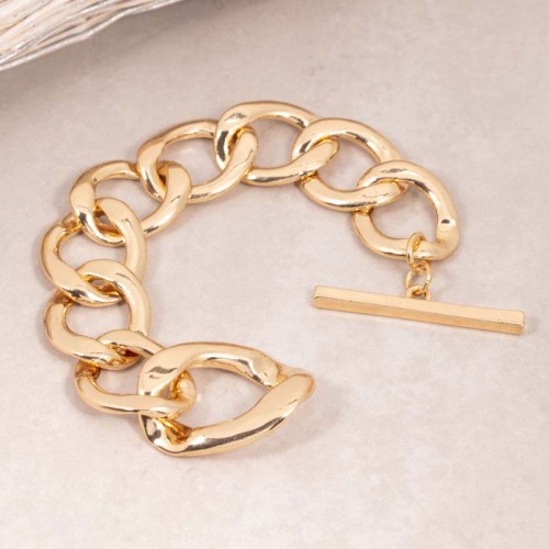 Bracelet GORMETTA Gold Bracelet chaine souple Gourmette Doré Laiton doré à l'or fin