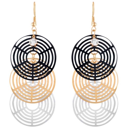 BOUCLES D'OREILLES - SOLAL GOLD & BLACK