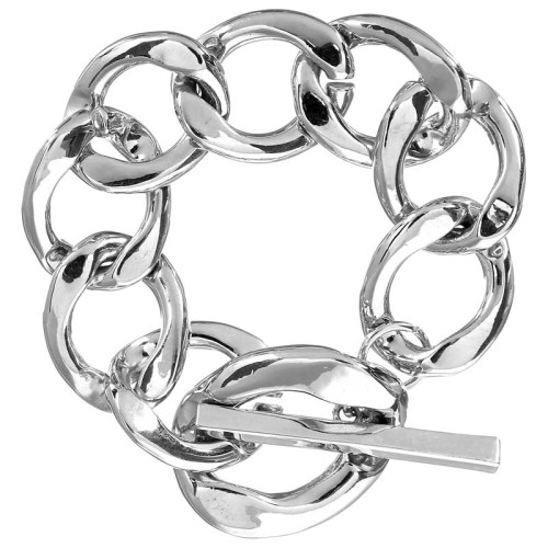 Bracelet GORMETTA Silver Bracelet chaine souple Gourmette Argenté Rhodium