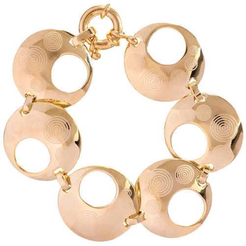 Bracelet AQUALY Gold Bracelet chaine souple Contemporain Doré Laiton doré à l'or fin