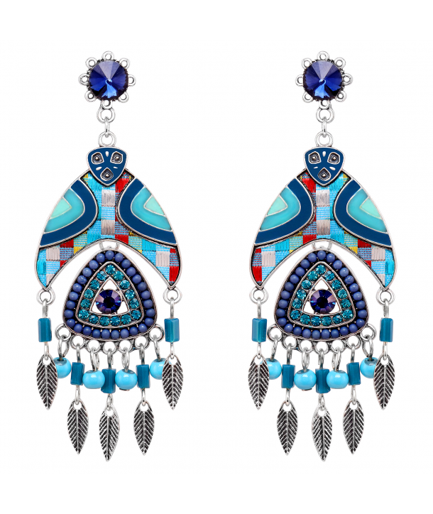 BOUCLES D'OREILLES - MEXICO BLUE