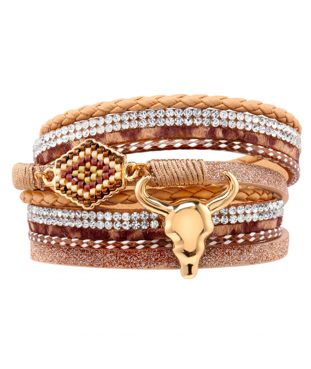 BRACELET - DOBLE TORECILA NUDE