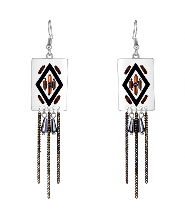 BOUCLES D'OREILLES - CUADRADOR SILVER