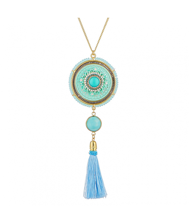 COLLIER - AMULA BLUE