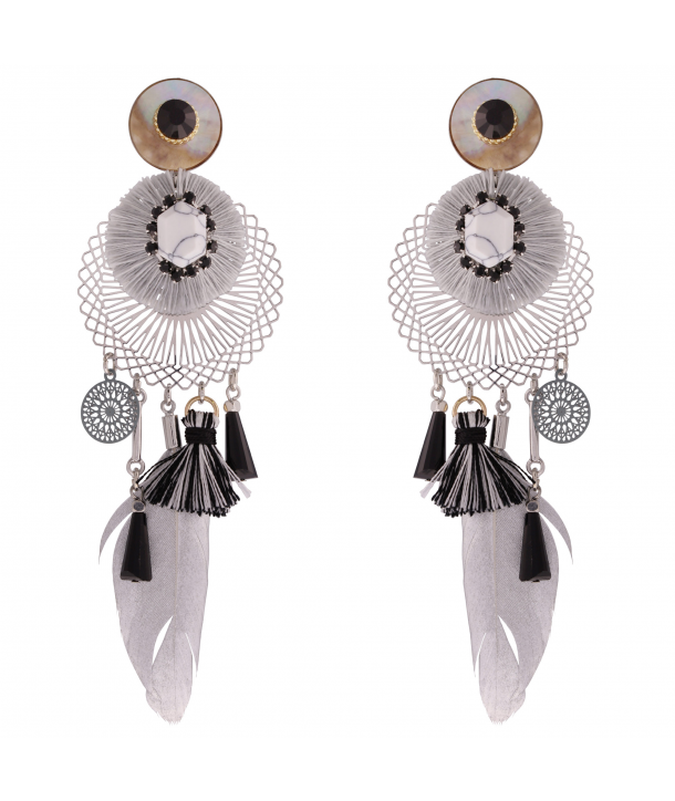 BOUCLES D'OREILLES - IBIZA SILVER