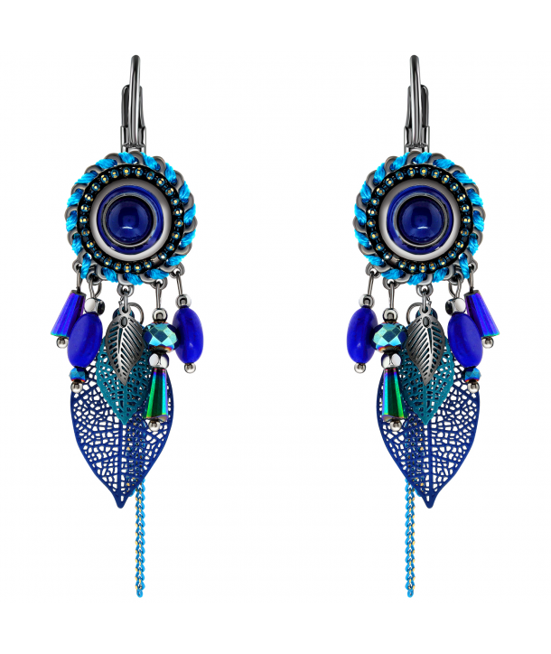 BOUCLES D'OREILLES - PECHINOS NIGHT BLUE