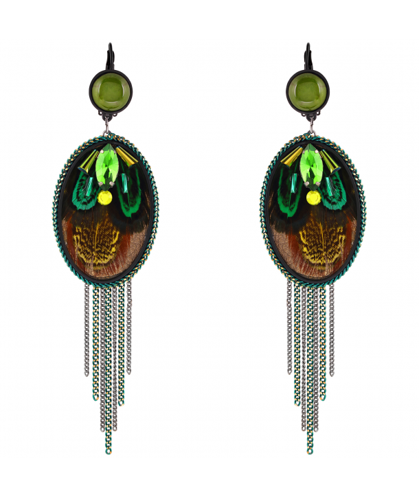 BOUCLES D'OREILLES - PAFUEGO VERDE