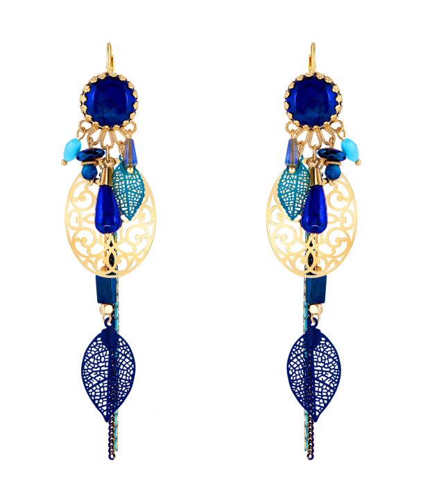 BOUCLES D'OREILLES - CADICIAN DORADA BLUE