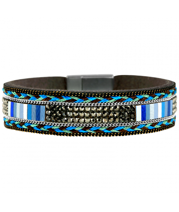 BRACELET - RENO SILVER BLUE