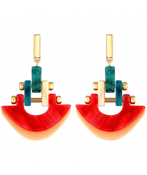 BOUCLES D'OREILLES - WISCONSIN COLOR DORADA