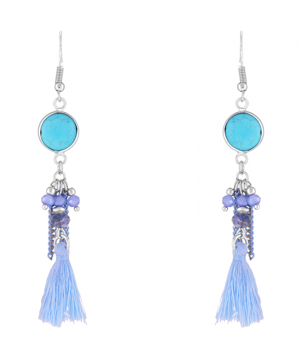 BOUCLES D'OREILLES - PEDRITA BLUE JEAN