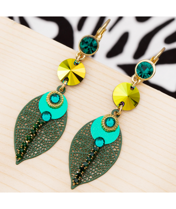 BOUCLES D'OREILLES - LA SELVA VERDE DORADA