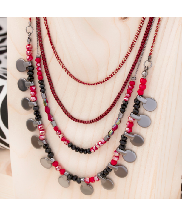 COLLIER - PALMINE SANGRE NOCHE