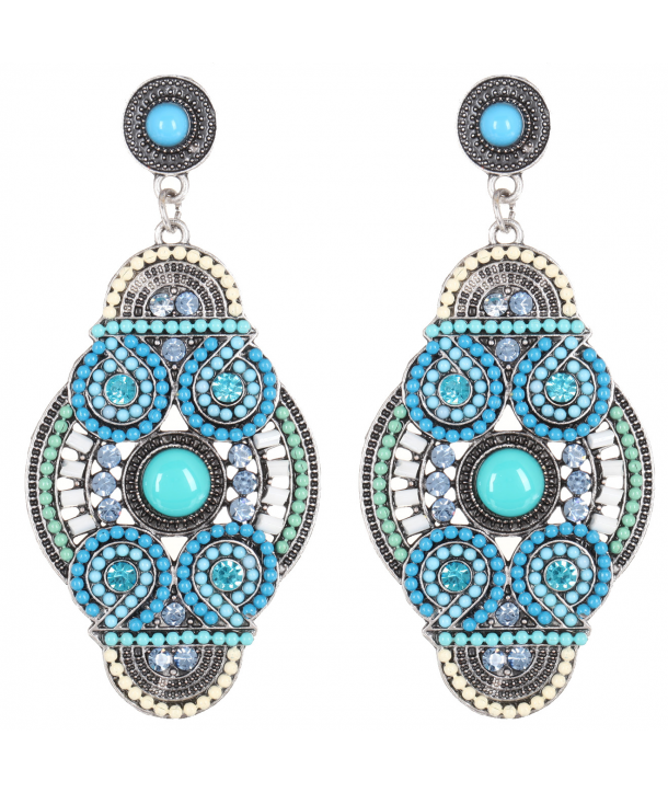 BOUCLES D'OREILLES - YUBIRA  BLEU